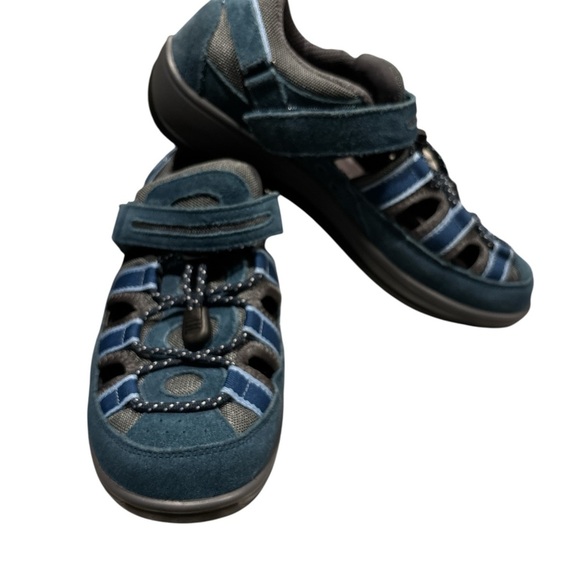 Blue Comfort Sandals with Arch Support and Non-Slip Sole - Picture 6 of 7